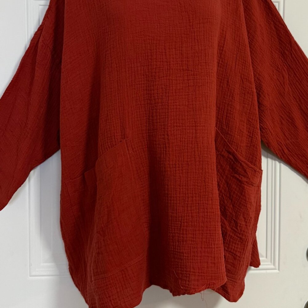 Jones & Co.Women's Plus Size 3X Textured Tunic Top Oversized Loose Fit - Picture 7 of 10